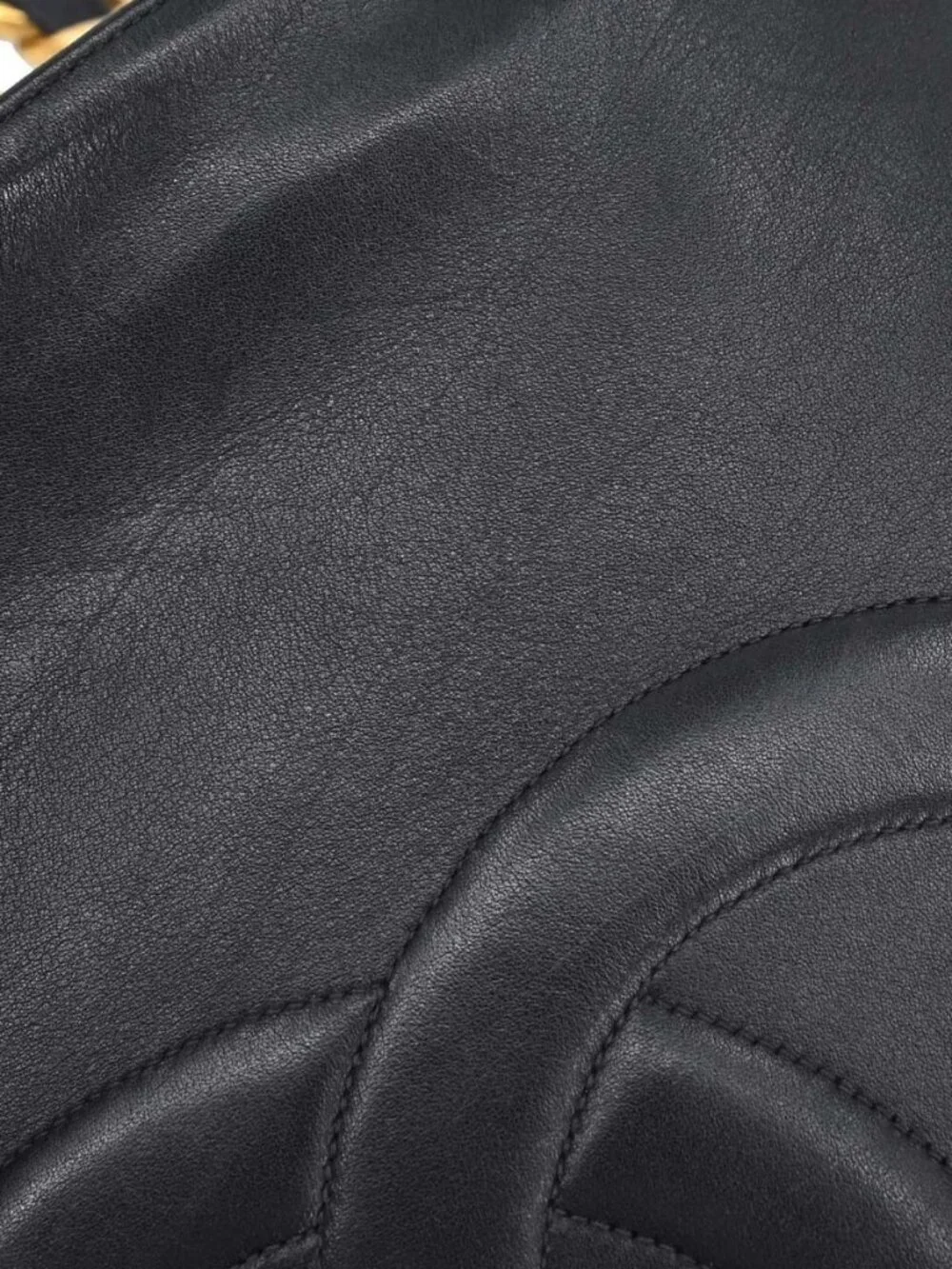 Chanel Black Lambskin Chain Tote Shoulder Bag 168490
